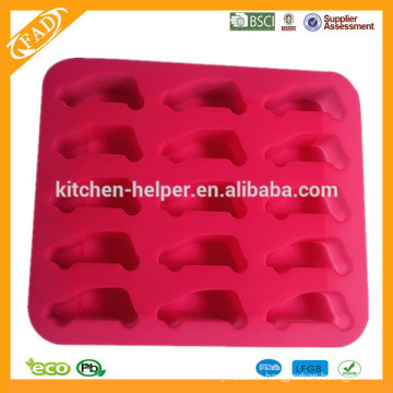 Hot Selling Homemade Ice Mold Maker Food Grade Non-stick Kid Silicone Car Shape Ice Mold